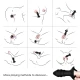 Vibrator & dop anal cu telecomandă, din silicon și ABS, negru