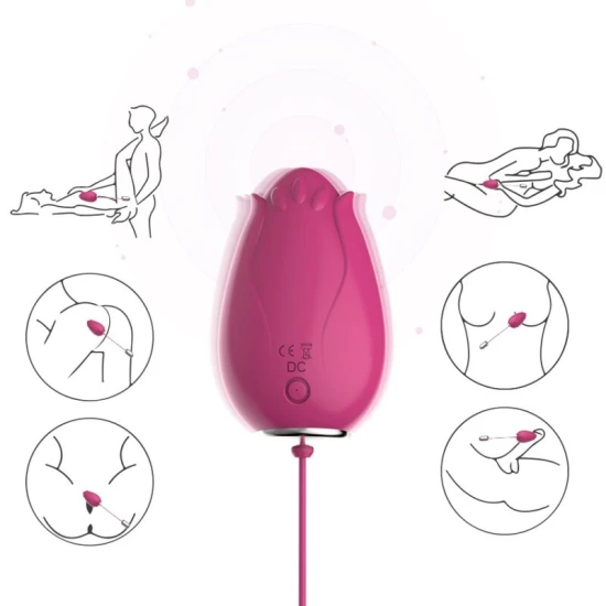 Vibrator tip bullet pentru G-spot cu telecomandă, Fuchsia, Control wireless