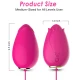 Vibrator tip bullet pentru G-spot cu telecomandă, Fuchsia, Control wireless