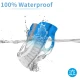 Masturbator tip deget & vibrator cu gradient albastru, din TPE și ABS, reîncărcabil USB