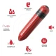 Vibrator tip bullet cu telecomandă, fuchsia, silicon medical, control remote