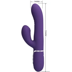 Vibrator G-Spot Multifuncțional din ABS și silicon, mov