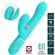 Vibrator Rabbit multifuncțional din ABS silicon, verde aqua