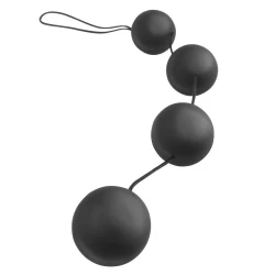 Bile Vibro-Anale - Stimulare Intensă, Negru, 27.5cm.