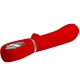 Vibrator G-Spot multifuncțional din silicon, roșu