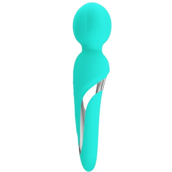Masturbator Wand din silicon ABS, verde aqua