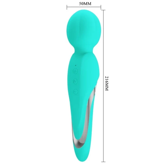 Masturbator Wand din silicon ABS, verde aqua