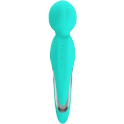 Masturbator Wand din silicon ABS, verde aqua