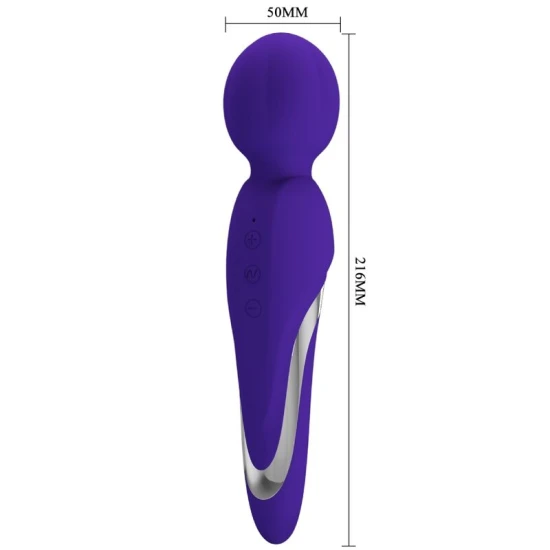 Vibrator Wand din silicon, mov