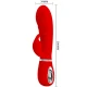 Vibrator G-Spot multifuncțional din ABS silicon, roșu