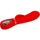 Vibrator G-Spot multifuncțional din ABS silicon, roșu