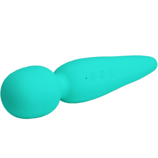 Masajer din silicon, verde aqua