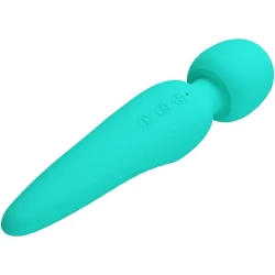 Masajer din silicon, verde aqua