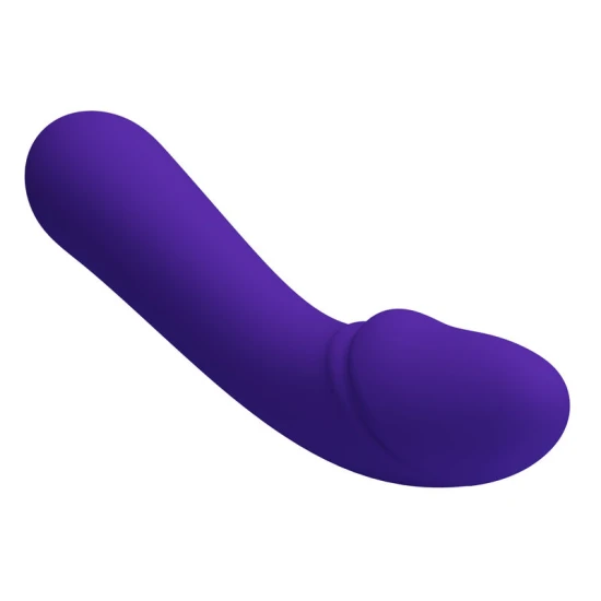 Vibrator flexibil G-spot din silicon, mov, USB reîncărcabil