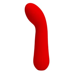 Vibrator flexibil G-spot din silicon, roșu