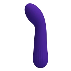 Vibrator G-spot flexibil din silicon, mov, USB reîncărcabil
