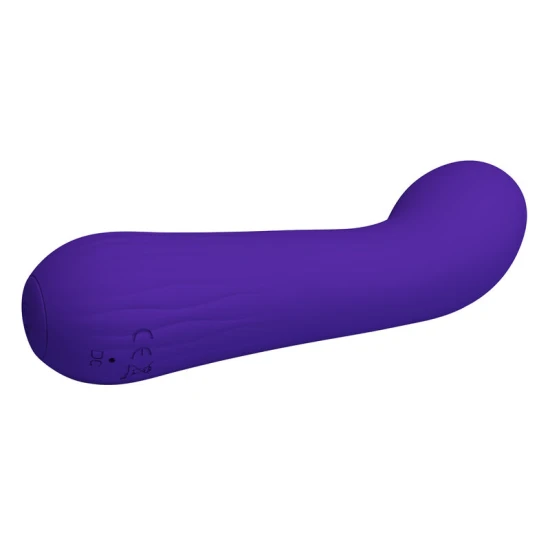 Vibrator G-spot flexibil din silicon, mov, USB reîncărcabil