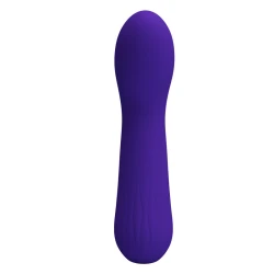 Vibrator G-spot flexibil din silicon, mov, USB reîncărcabil