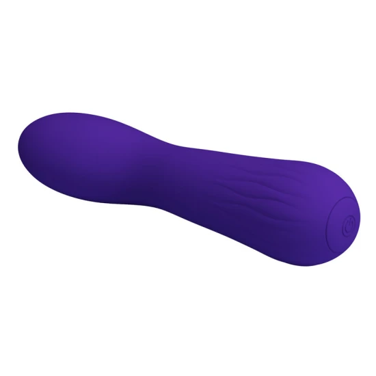 Vibrator G-spot flexibil din silicon, mov, USB reîncărcabil