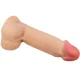 Dildo Realistic - Cu Ventuză, Alb, 20.6 CM