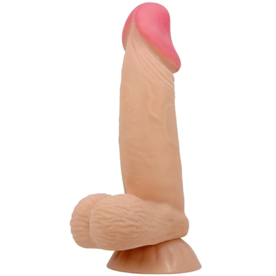 Dildo realist din TPR, culoare flesh, 19,4 cm