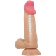 Dildo realist din TPR, culoare flesh, 19,4 cm