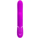 Vibrator G-Spot 3 în 1 din ABS și silicon, violet