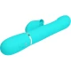 Vibrator Rabbit din ABS și silicon, verde aqua