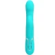 Vibrator Rabbit din ABS și silicon, verde aqua