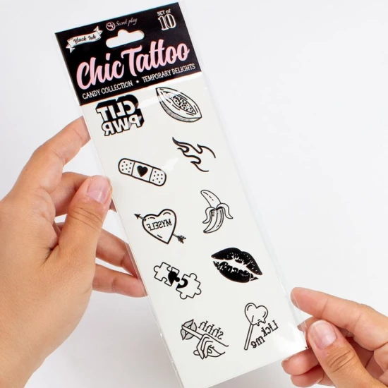 SECRET PLAY - Set de 10 tatuaje temporare Candy Collection