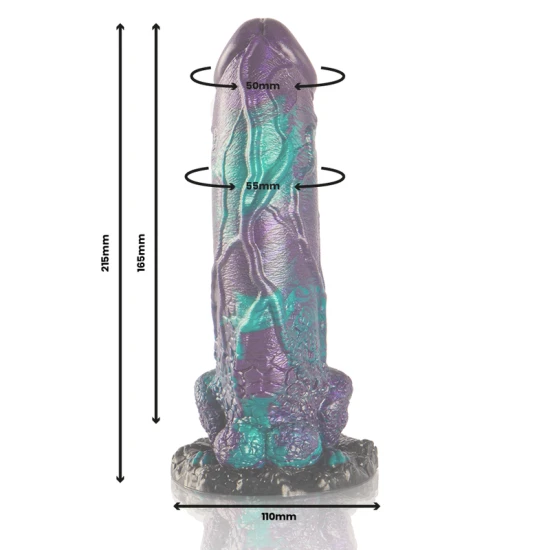 DILDO BASILISK DOUBLE SCALY, Dimensiune mare