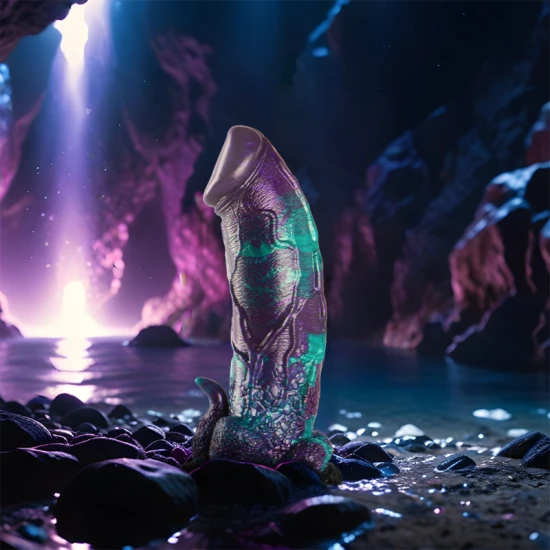 DILDO BASILISK DOUBLE SCALY, Dimensiune mare