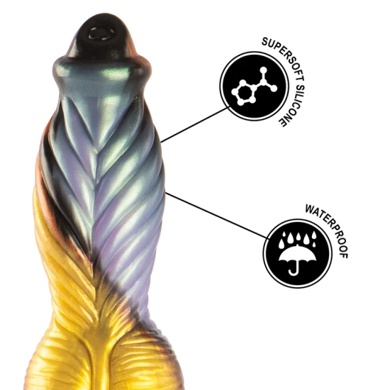 DILDO VIBRATOR REÎNCĂRCABIL CU CONTROL LA DISTANȚĂ, Model Phoenix, Culoare