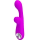 Stimulator vibrator Rabbit din silicon, mov