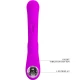 Stimulator vibrator Rabbit din silicon, mov