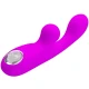 Stimulator vibrator Rabbit din silicon, mov