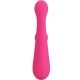Stimulator vibrator Rabbit din silicon, roz