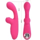 Stimulator vibrator Rabbit din silicon, roz