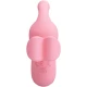 Vibrator și suctor mini din silicon ABS, roz