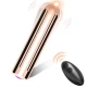 Vibrator tip bullet cu telecomandă, auriu, 2 cm x 8.8 cm