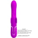 Vibrator iepuraș multifuncțional 4 în 1 din ABS silicon, fuchsia