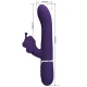 Vibrator Rabbit multifuncțional 4 în 1 din ABS silicon, mov