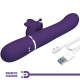 Vibrator Rabbit multifuncțional 4 în 1 din ABS silicon, mov