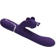 Vibrator Rabbit multifuncțional 4 în 1 din ABS silicon, mov