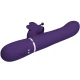 Vibrator Rabbit multifuncțional 4 în 1 din ABS silicon, mov