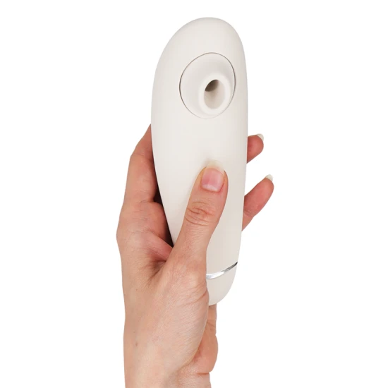 Stimulatoare clitoridiană premium din silicon, gri cald