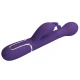 Vibrator Rabbit 3 în 1 din ABS și silicon, mov