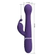 Vibrator Rabbit 3 în 1 din ABS și silicon, mov