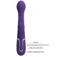 Vibrator Rabbit 3 în 1 din ABS și silicon, mov