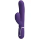 Vibrator Rabbit G-Spot 3 în 1 din ABS și silicon, mov
